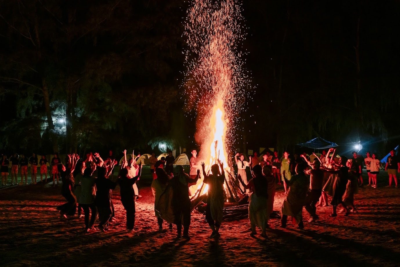 Đêm lữa trại của "Hội Trại Truyền Thống 2024"|Ảnh: Đồng Nai Media